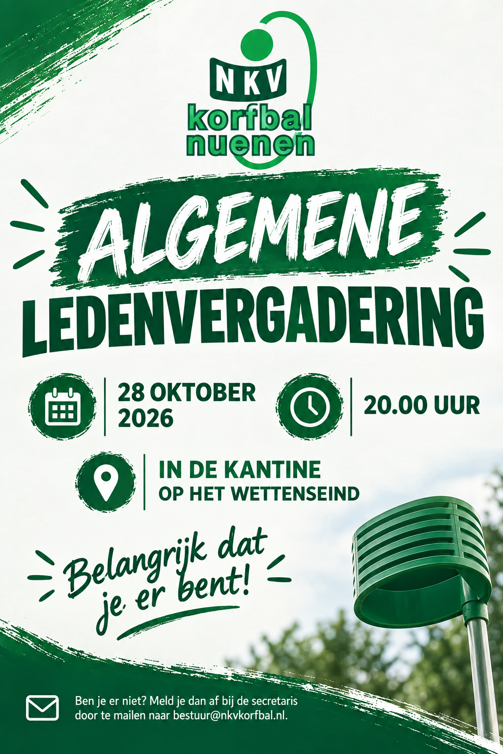 ALV woensdag 28 oktober