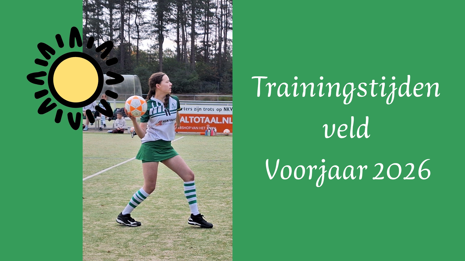 Trainingstijden veld