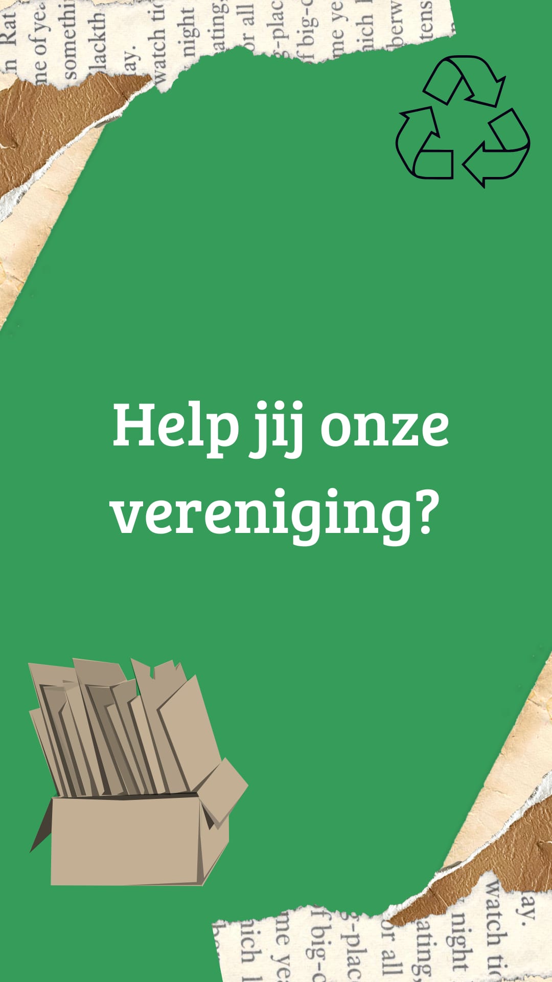 Oproep: Help jij onze vereniging?