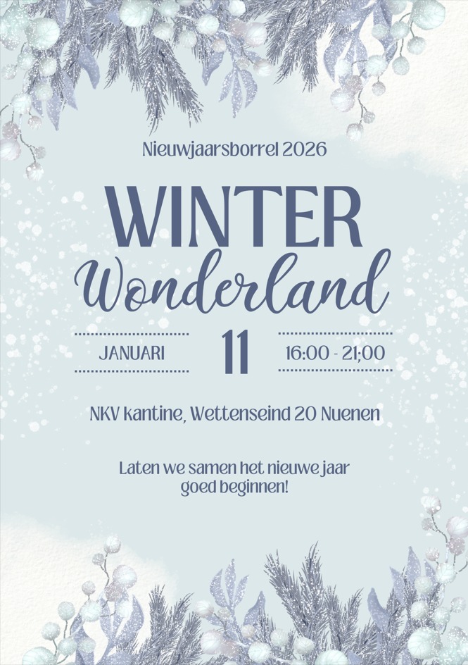 Nieuwjaarsborrel 2026: Winterwonderland