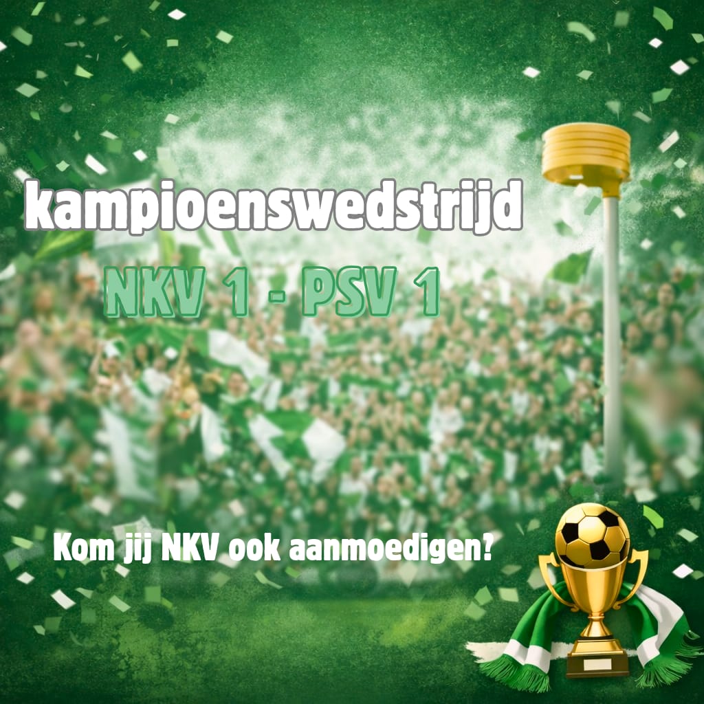 Aankondiging kampioenswedstrijd NKV 1