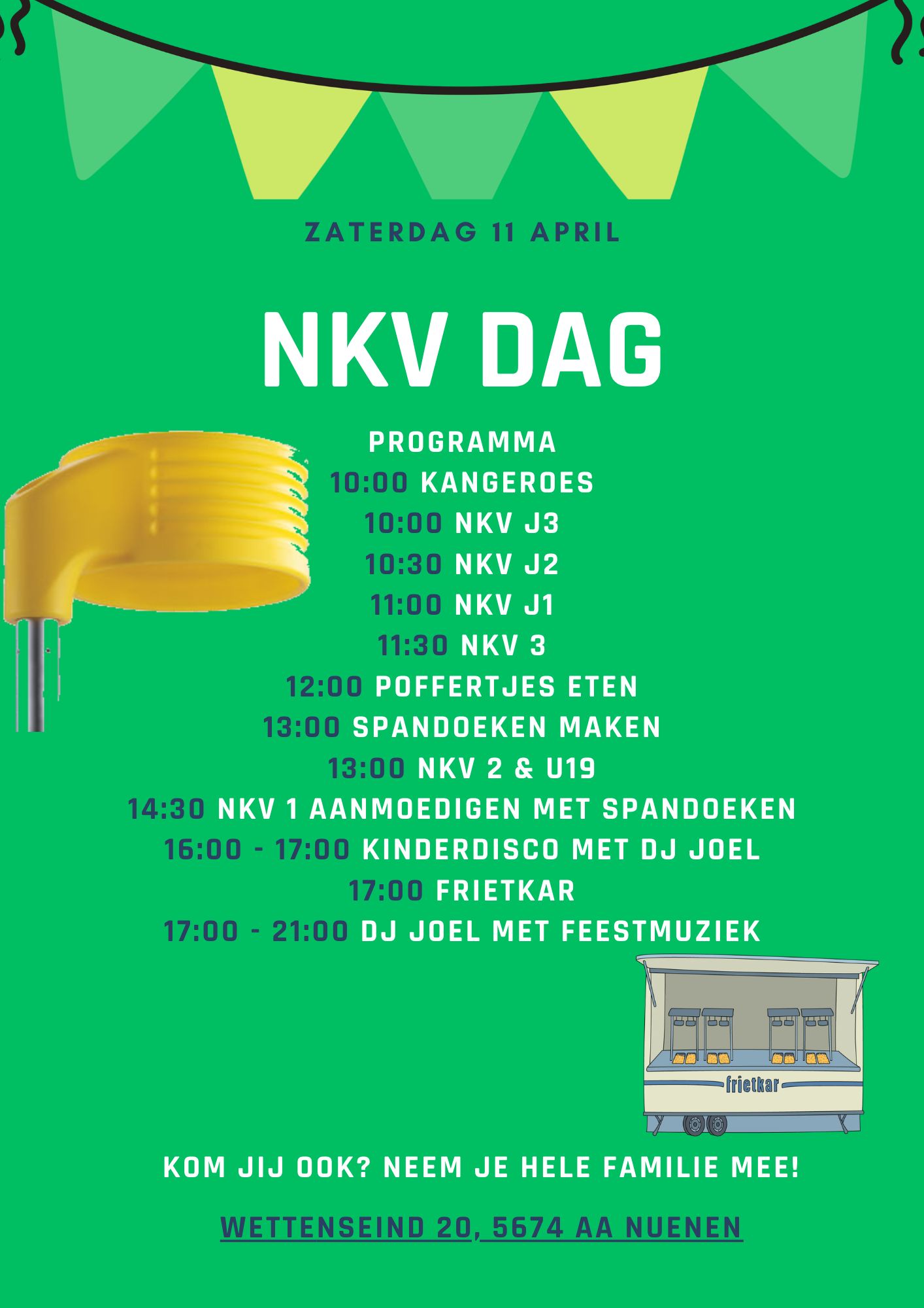 NKV dag zaterdag 11 april