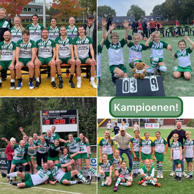 Huldiging kampioenen op zaterdag 8 november